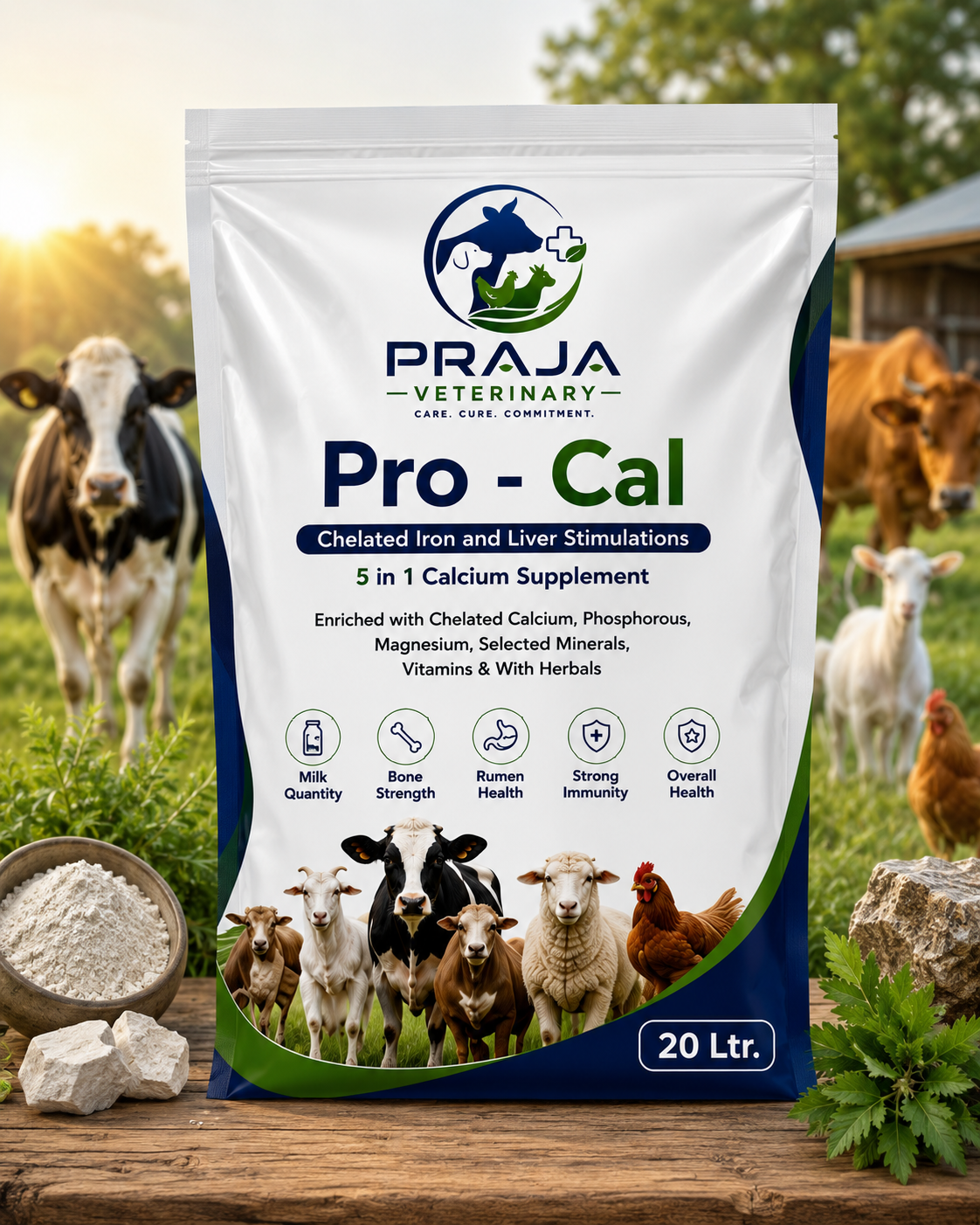 Praja Veterinary Pro-Cal Calcium Supplement